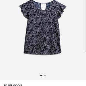 Papermoon Kiera Keyhole Back Blouse